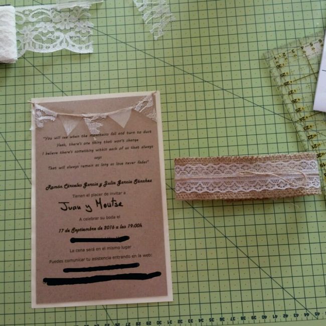Invitación boda rústica - 1