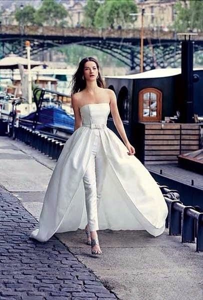 trousers wedding dress