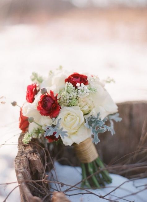 red and white bouquet 9