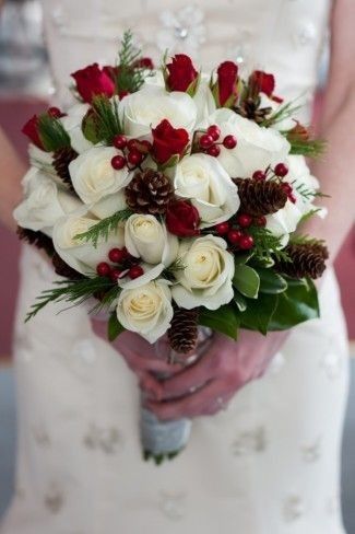 red and white bouquet 10