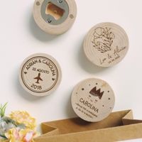 Abridores madera o bambú personalizados - 2
