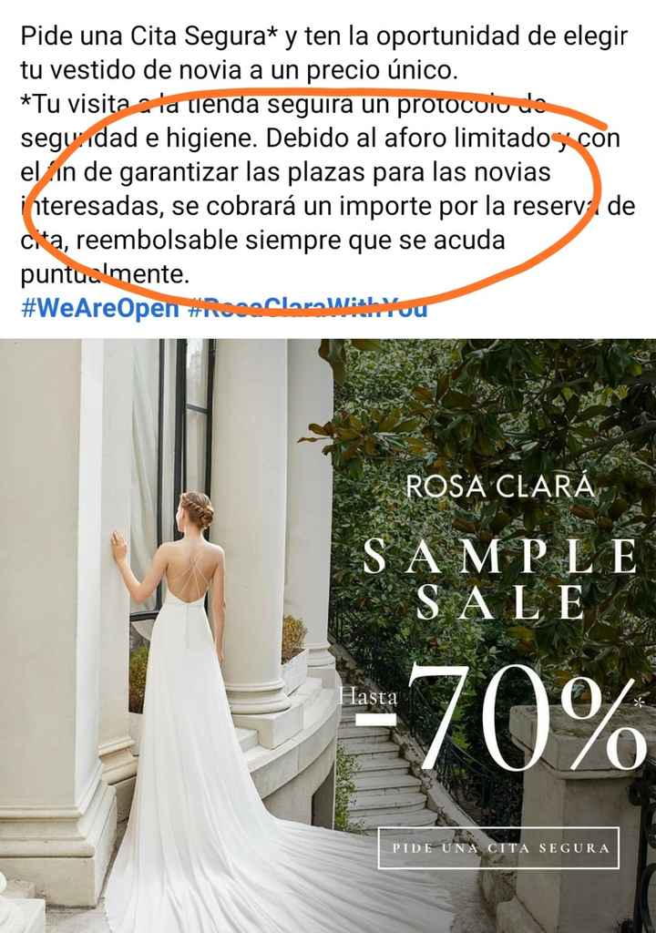 Pagar por probar vestidos de novia - 1