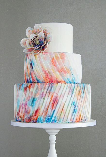 3 tartas con decoración pintada - 2