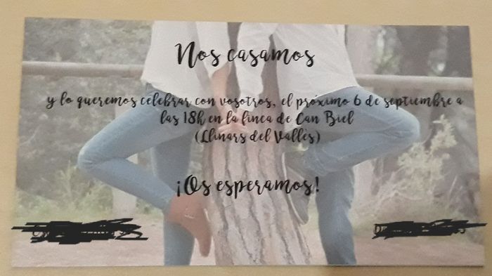 Ya nos han entregado las Invitaciones!!! - 1