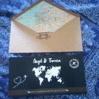 Invitacion de boda billete de avion ❤️ - 1