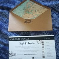 Invitacion de boda billete de avion ❤️ - 2