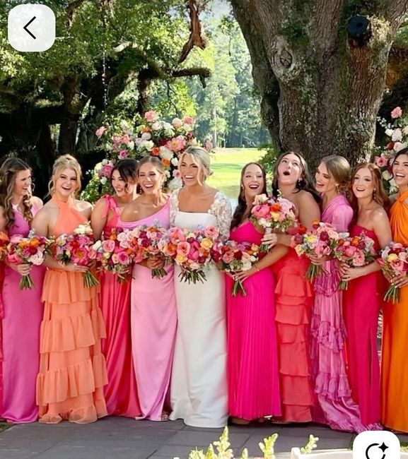 ¿Qué color elegirías para tus damas de honor? 3