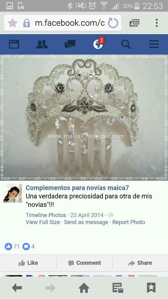 Peineta y pendientes!!!! - 4