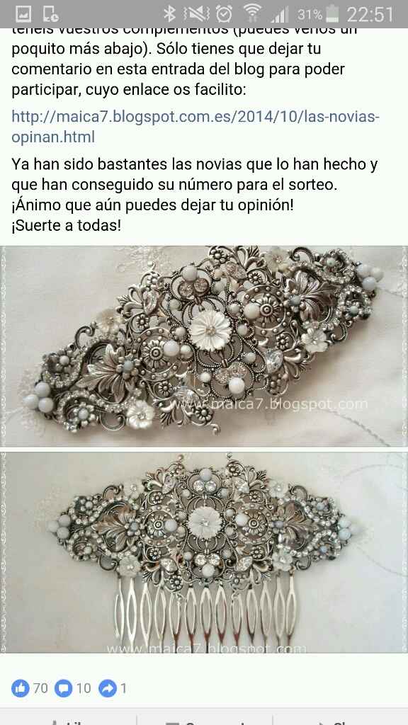 Peineta y pendientes!!!! - 5