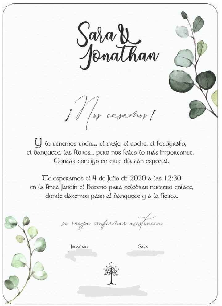 Ya casi tenemos las invitaciones... y no estoy segura - 1