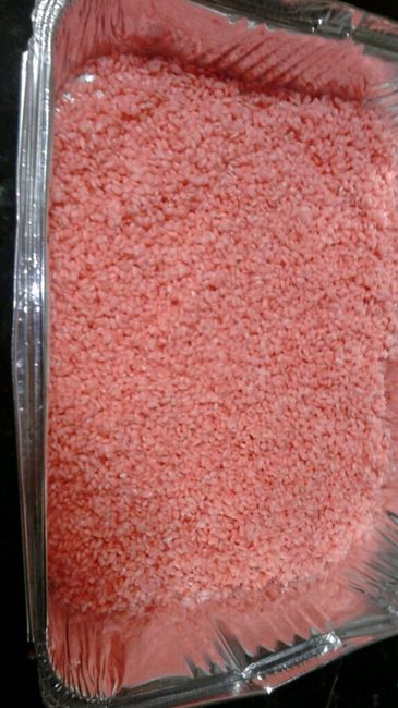 Arroz de color rosa y corazón - 3