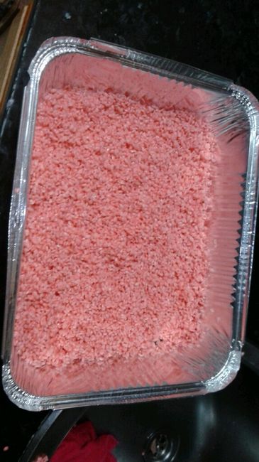 Arroz de color rosa y corazón - 4