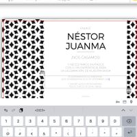 Editando las invitaciones….