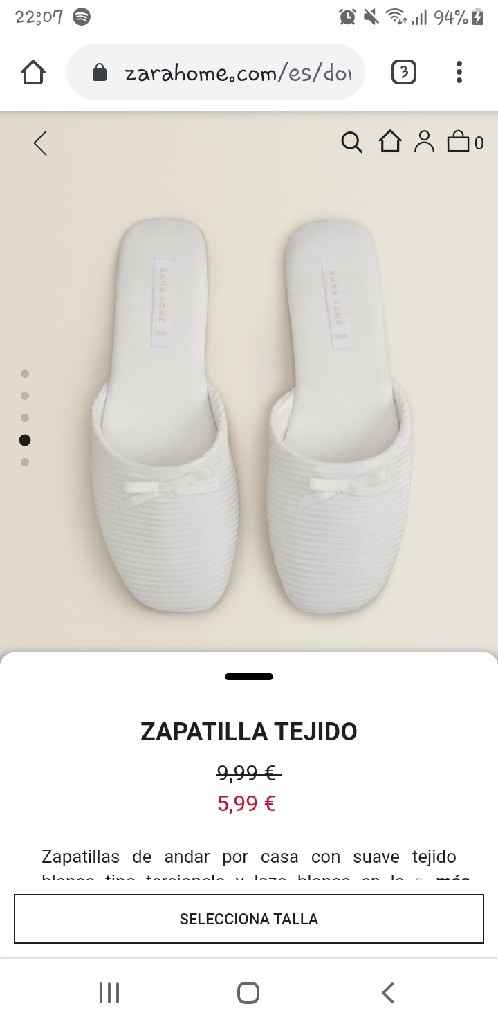 Zapatillas de Zara Home - Moda nupcial - Bodas.net
