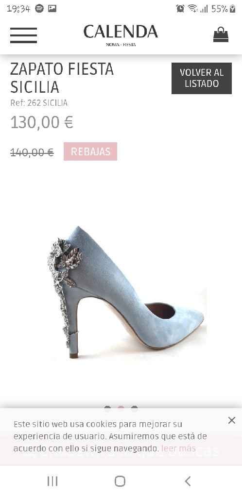 ¿Zapatos de novia azul cielo en Sevilla? - 2