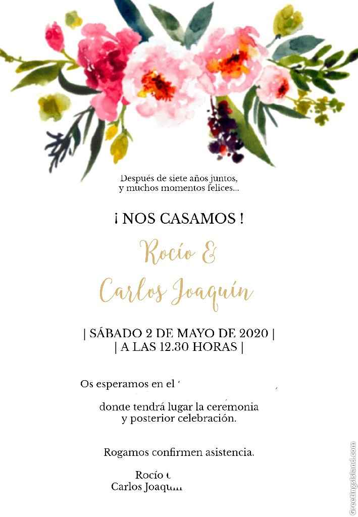 Primer modelo de invitaciones! - 1