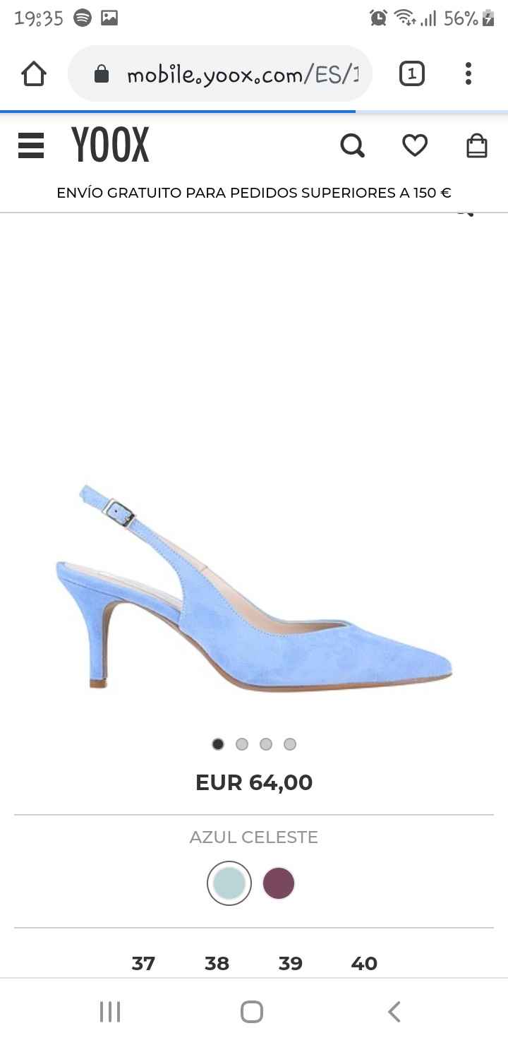 Zapatos celestes 3