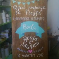Cartel de bienvenida diy - 1