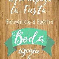 Cartel de bienvenida diy - 1