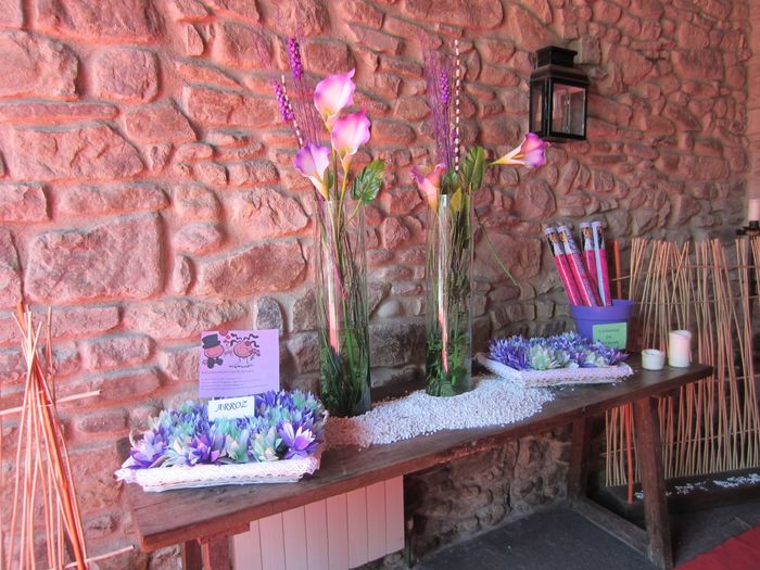 decoracion de la entrada a la ceremonia civil