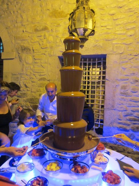 fuente de chocolate