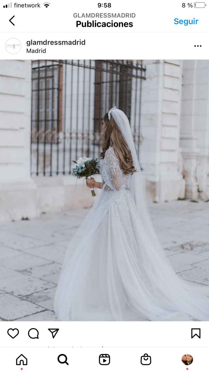 vestido de novia brillante - 1