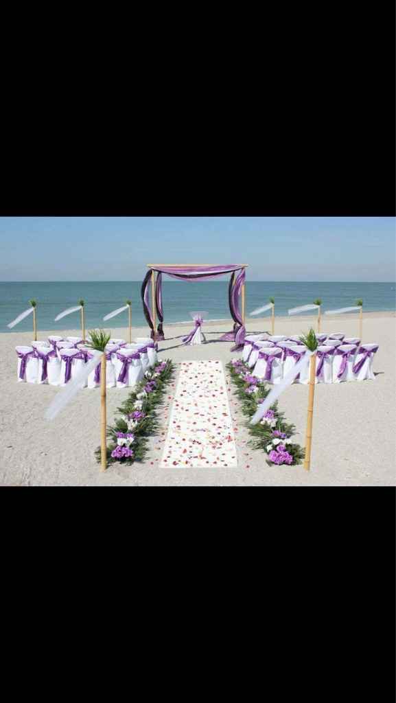 Ceremonia morada idea!! - 2