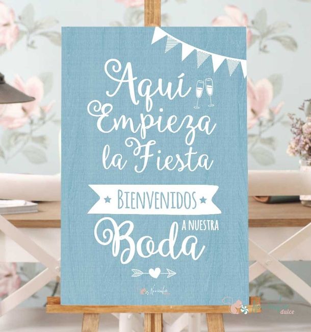 Ideas para carteles en la boda!!!! - 1