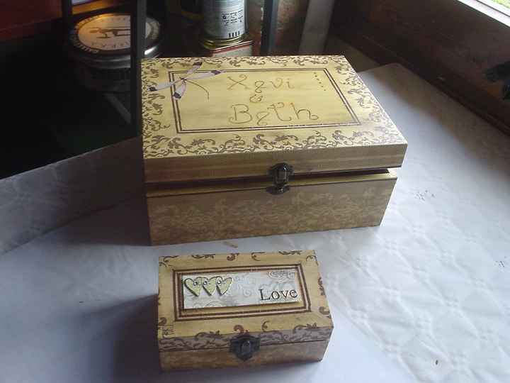 mis cajitas para la boda