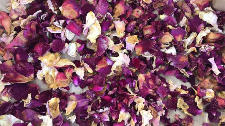 Secar flores para confeti natural - 1