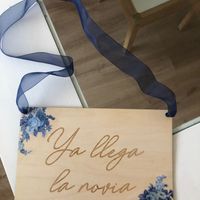 Carteles "aquí llega la novia" y similares. - 1