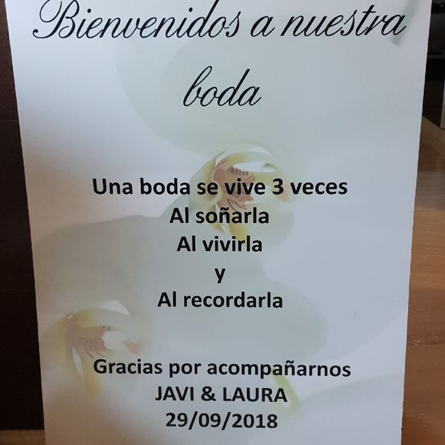 cartel de bienvenida - 1