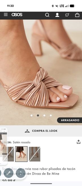 Sandalias tacón bajo - 1