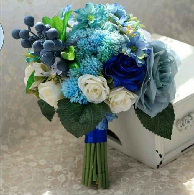 Ayuda!! elegir ramo novia azul - 1