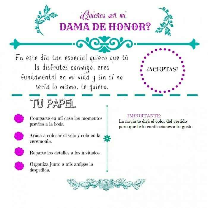 Mis invitaciónes para mis damas - 1