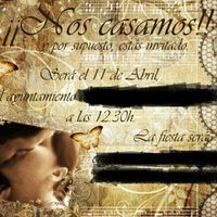 invitacion boda vintage