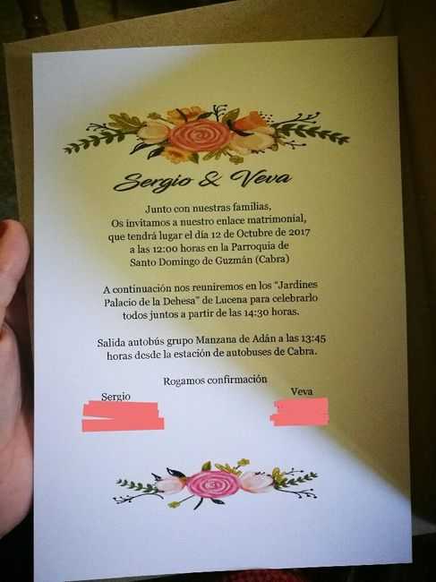  Nuestras invitaciones! - 1