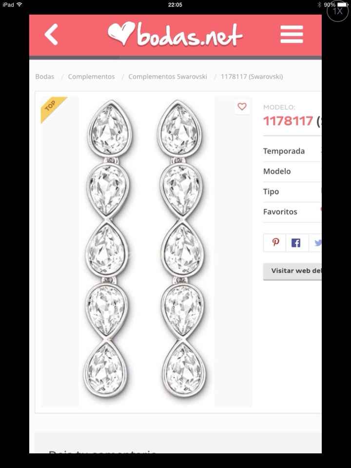 Pendientes swarovski - 1