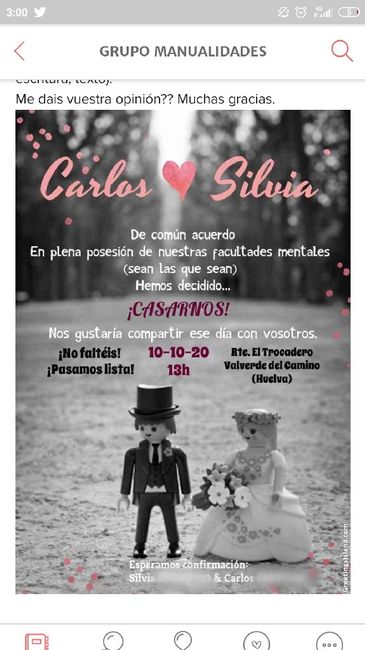 ¡Enséñanos tu invitación! 5