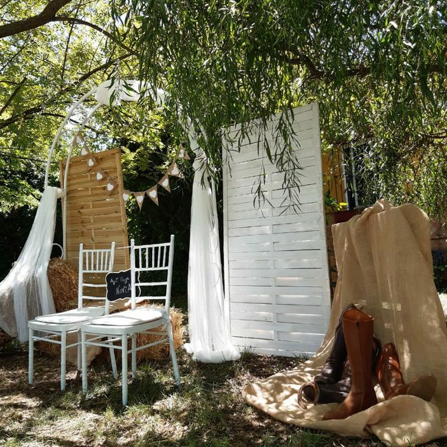 Decoración de nuestra boda de campo y rústica 🐎 6