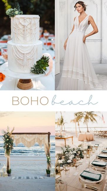 Boda estilo bohemia en la playa 🏖️🌊 1