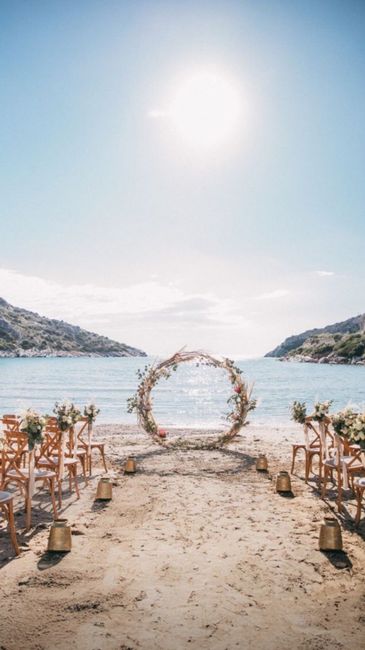 Boda estilo bohemia en la playa 🏖️🌊 2