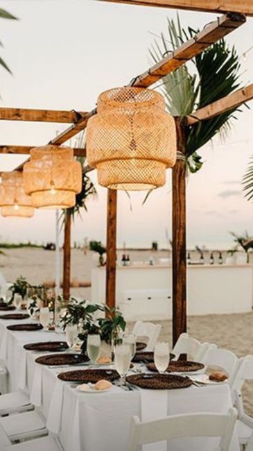 Boda estilo bohemia en la playa 🏖️🌊 4