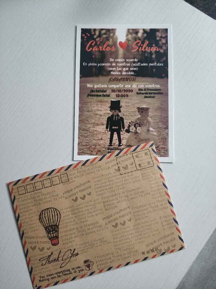 Invitaciones de boda originales - 1