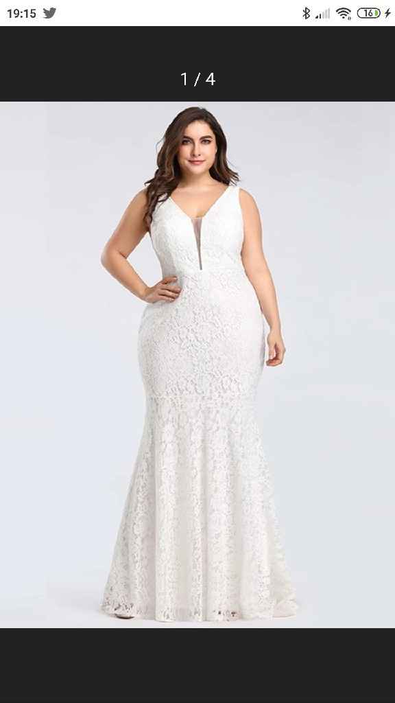 Vestido corto novia talla 48 - 4