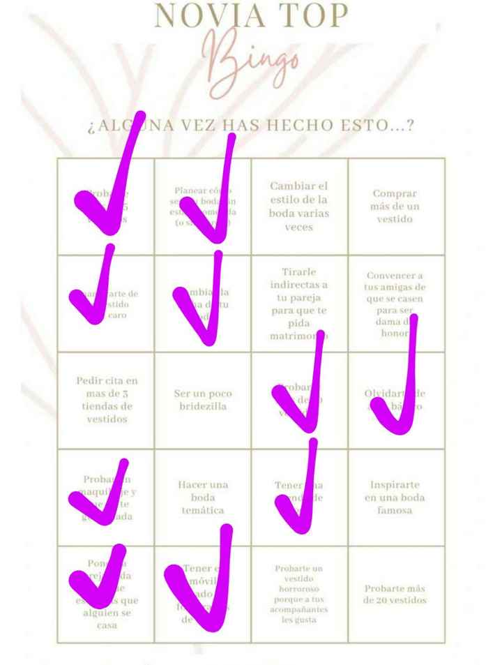 Bingo de novia, ¡a ver quién me supera! - 1