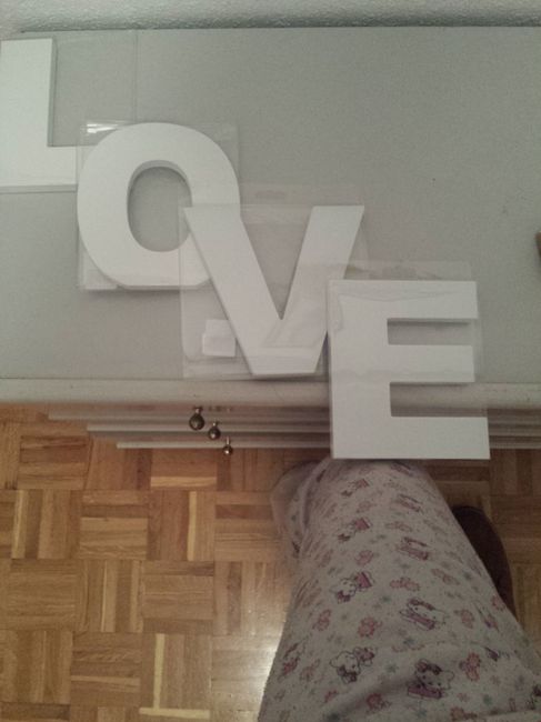 letras x 1.99 compradas en CASA