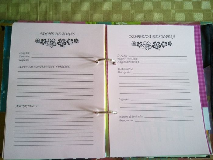 Mi agenda de bodas