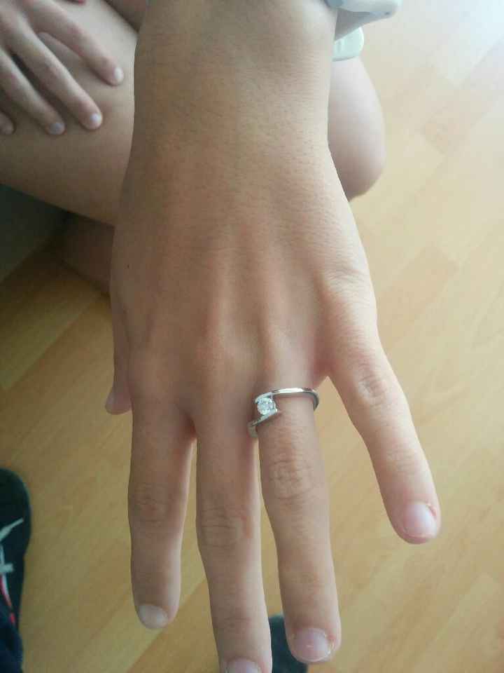 Mi anillo de compromiso!! me encanta - 1