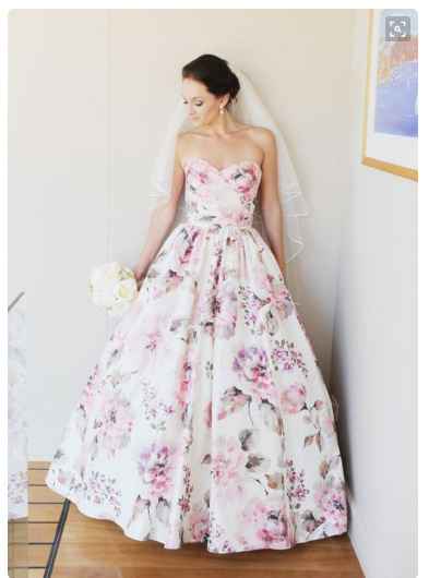 Vestido novia flores 1